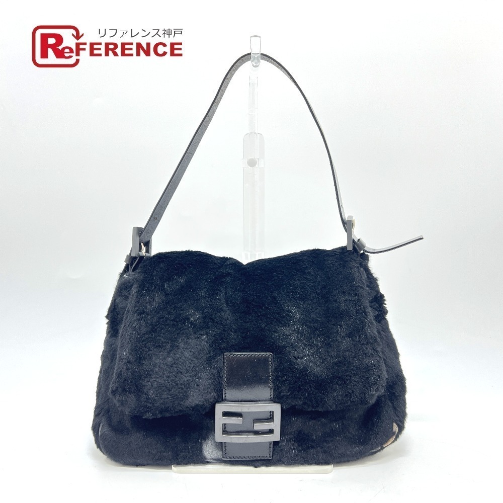 Fendi Mamma Bucket Bag Shoulder Handbag Black